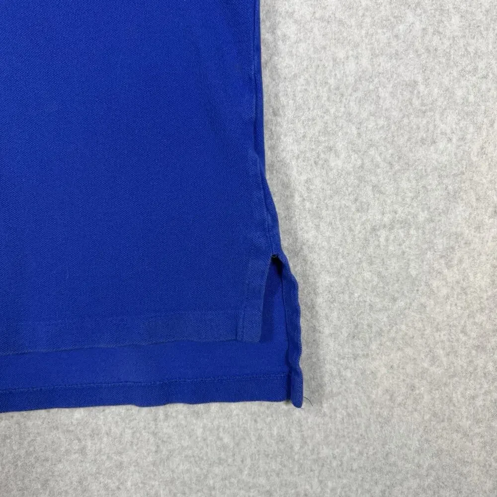Vintage Polo by Ralph Lauren Shirt Royal Blue Men's XL Orange Pony Knicks Cotton